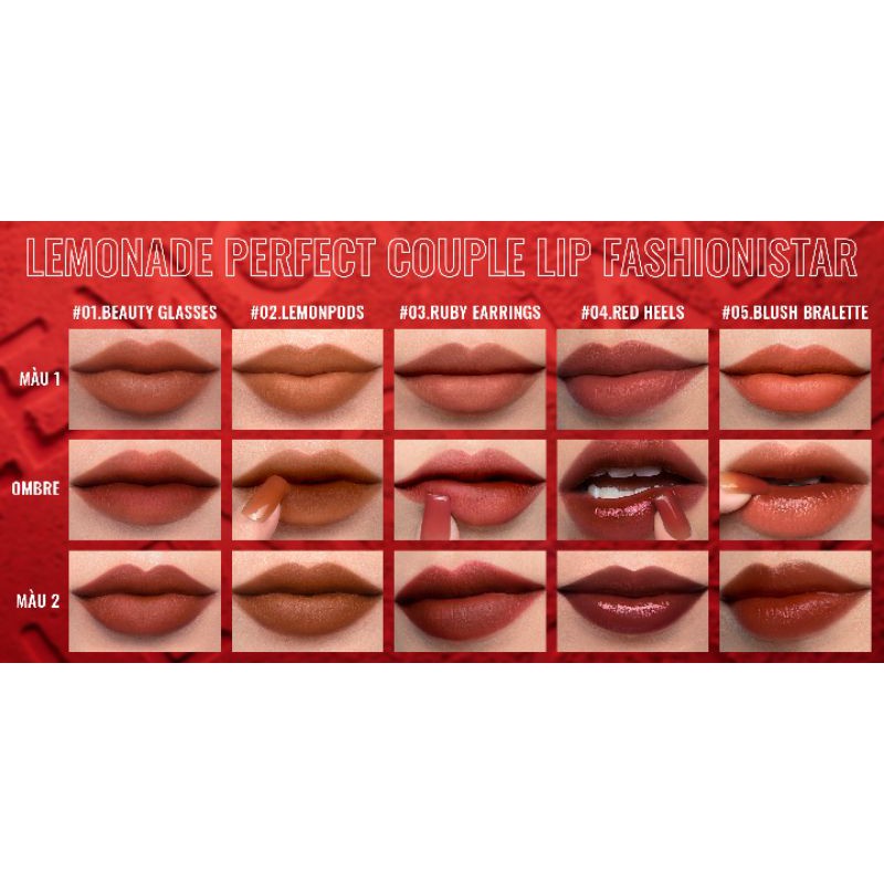 Son Kem lì 2 đầu Lemonade Perfect Couple Fashionistar