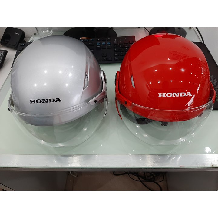 Honda Mũ bảo hiểm Vic nửa đầu có kính bảo hành 6 tháng