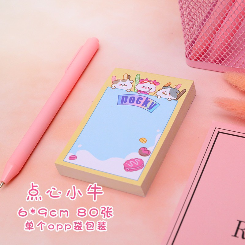Sổ tay mini, sổ xé A7, giấy NOTE 80 trang hình thù ngộ nghĩnh - giao hình ngẫu nhiên