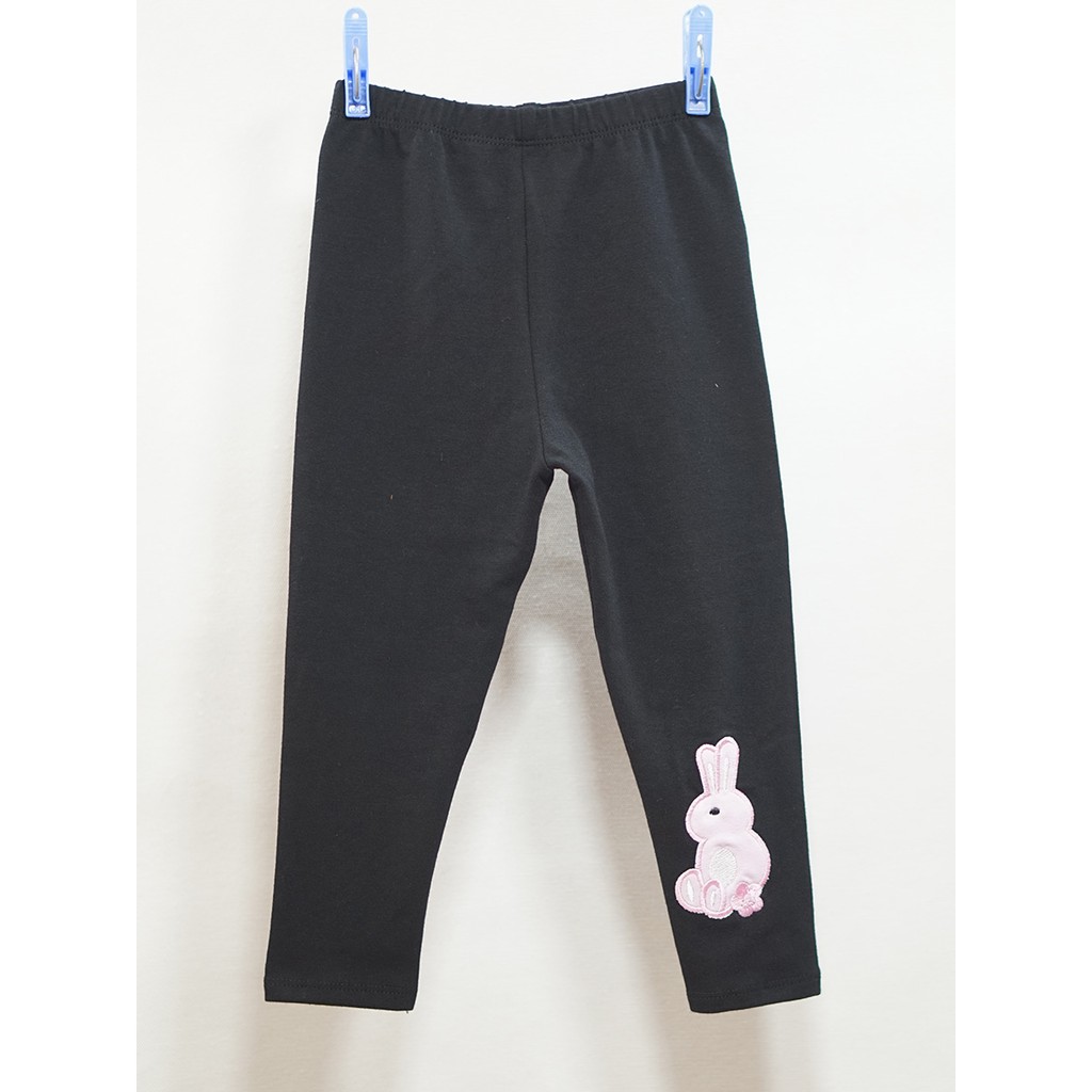Quần legging bé gái thêu thỏ
