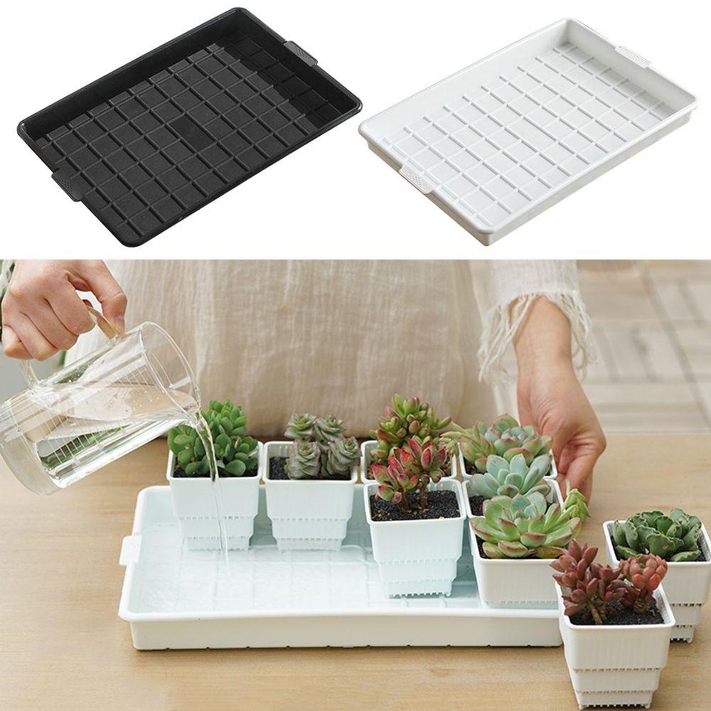 Giá Đỡ Chậu Hoa Bằng Nhựa Hình Chữ Nhật Tiện Lợi Dành Cho Vườn Nhà