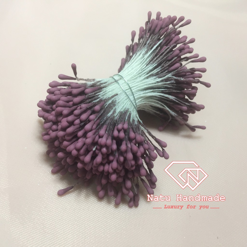 - Nguyên liệu làm hoa cài áo - hoa cài tóc -  Nhụy hoa giả Hàn Quốc làm hoa handmade - Nhụy đơn