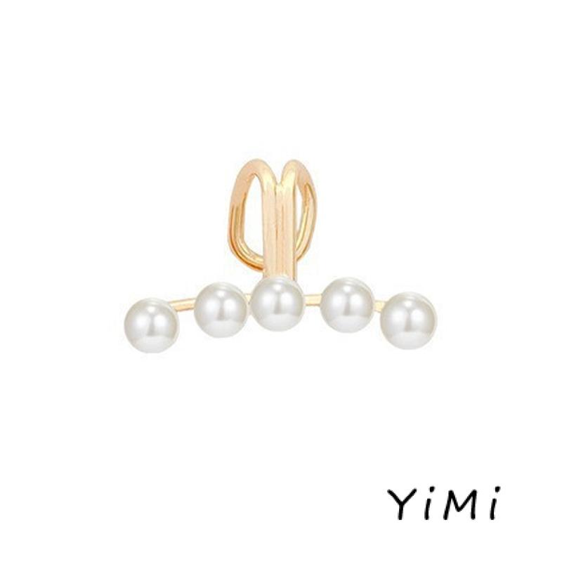 Khuyên Tai Dạng Kẹp Hình Chữ U Đính Ngọc Trai Cao Cấp Không Cần Xỏ Lỗ Cho Nữ