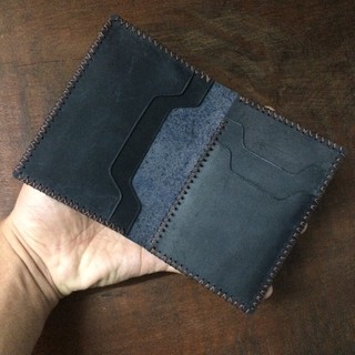 Ví đứng mini 2 mảnh da bò thật handmade