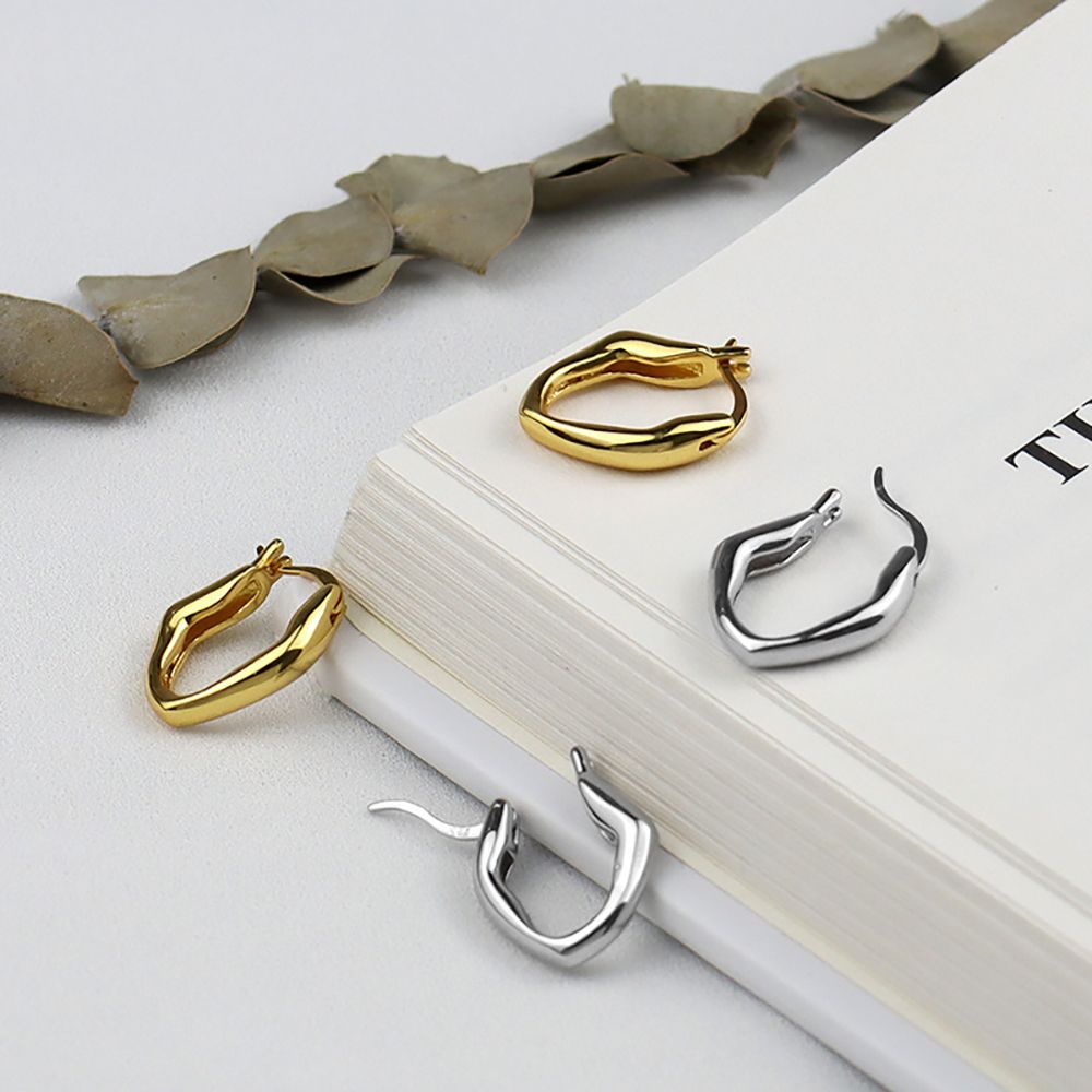 Khuyên Tai Hình Chữ U Bằng Đồng Nhiều Màu Sắc Thời Trang Cho Nữ