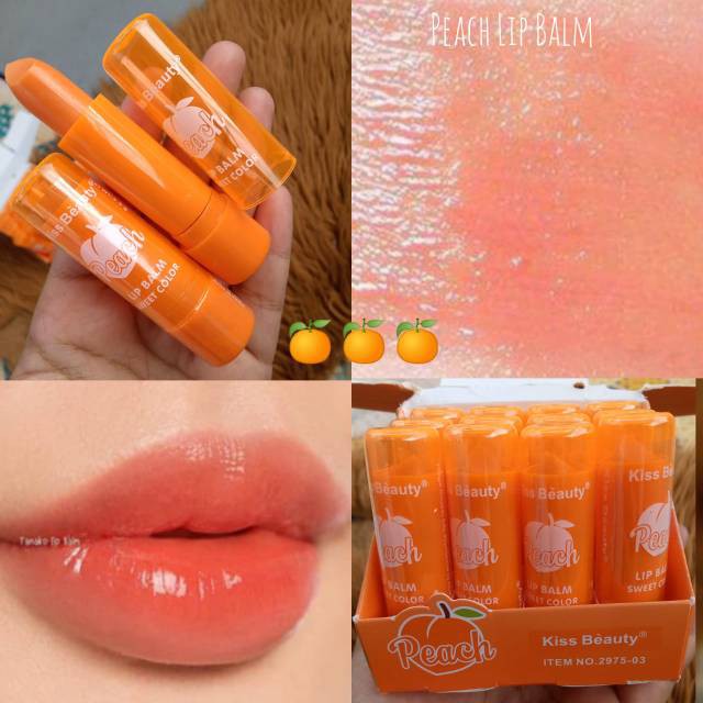 Son Dưỡng Đào Peach LipBalm RAINBOW Chính Hãng Nội Địa | BigBuy360 - bigbuy360.vn