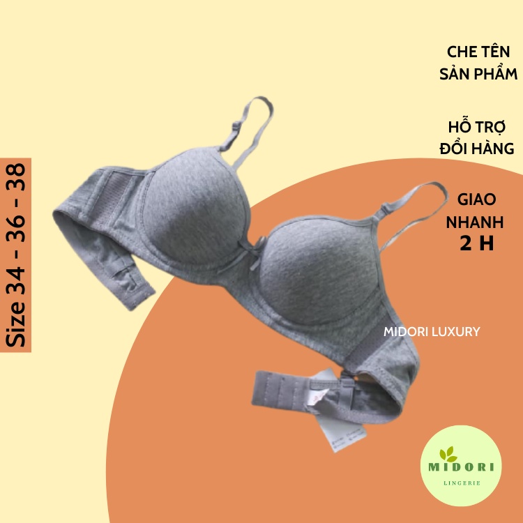 Áo lót gọng silicon tạo phom đẹp, Áo ngực Cotton Đệm phía dưới siêu đẩy B632