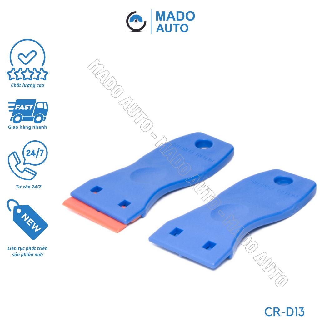 Dụng cụ đẩy keo dán Film cách nhiệt cũ kính xe ô tô, lưỡi nhựa MADO AUTO CR-D13