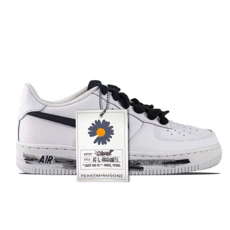 GIÀY SNEAKER NAM NỮ AF1 MÀU TRẮNG BẢN SƠN HOA CÚC ĐEN CAO CẤP FULL SIZE 36-43, MIỄN PHÍ VẬN CHUYỂN TOÀN QUỐC