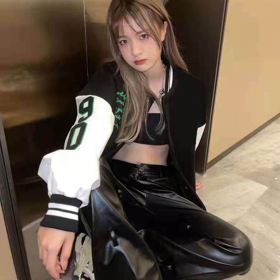 Áo Khoác Bóng Chày Dáng Rộng Phong Cách Mỹ Thời Trang Mới Cho Cặp Đôi