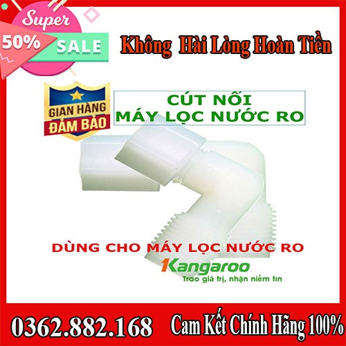 [Chính Hãng + Có Video] 10 Cút Ren 21 Ra Ống 10mm Dành Cho Lõi Lọc 20 Inh hoặc 10 Inh Hàng Chính Hãng Nhựa Nguyên Sinh