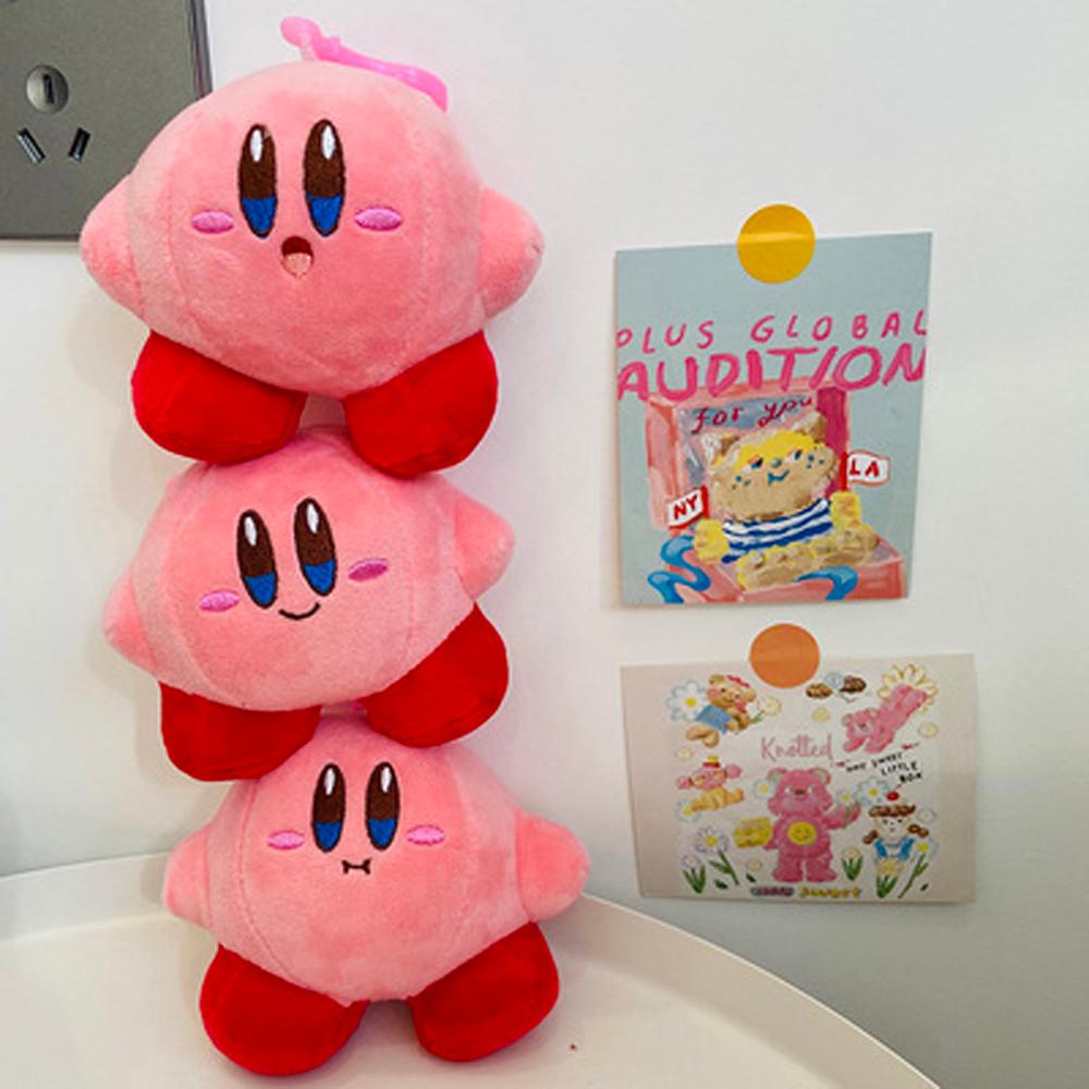 LILYES Móc Khóa Búp Bê Kirby Nhồi Bông Dễ Thương