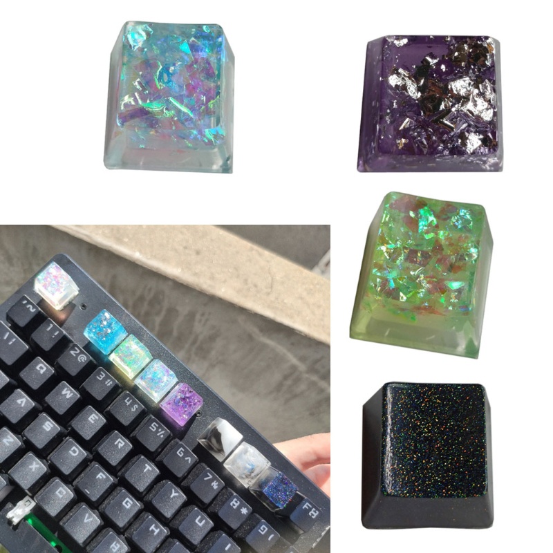 Nút Bàn Phím Cơ Oem R4 Bằng Nhựa Resin Màu Rgb Trong Mờ