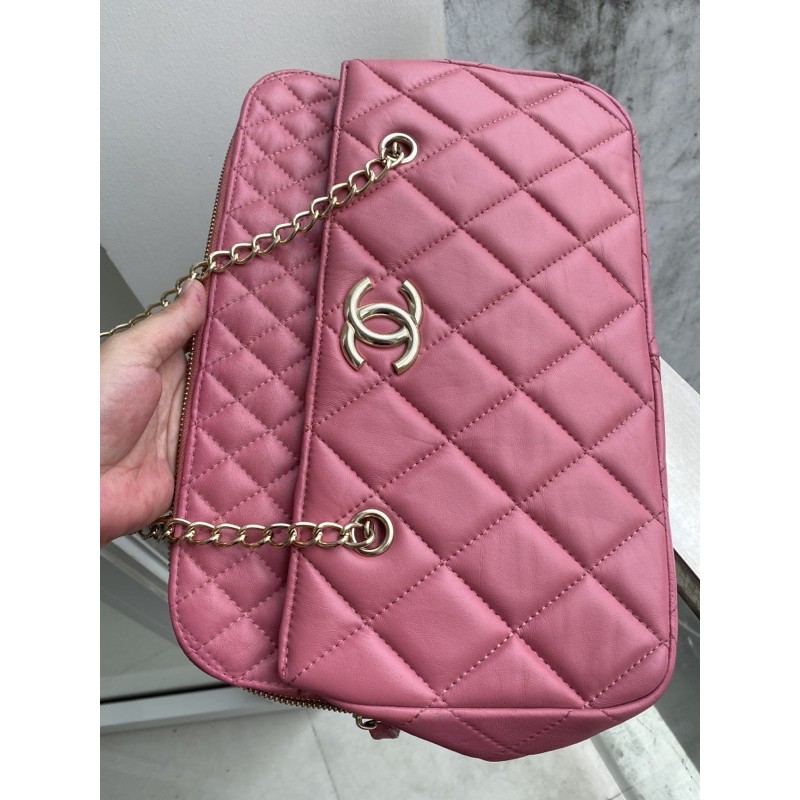 Túi xách si cổ màu hồng size 34