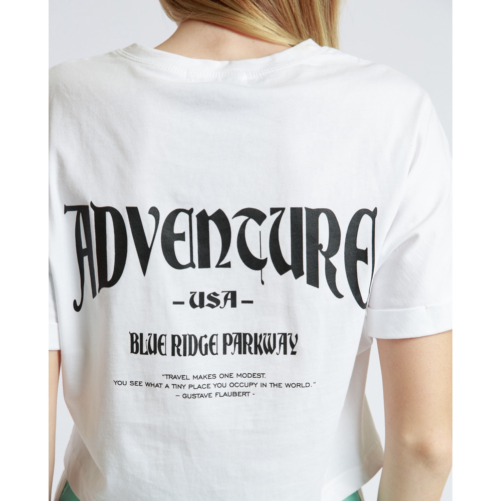 Áo thun chữ croptop ngắn tay J-P Fashion 10207259