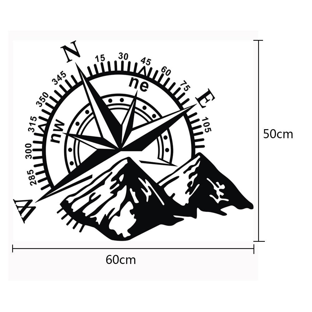 Hình Dán Họa Tiết Độc Đáo 60x50cm Trang Trí Xe Ô Tô