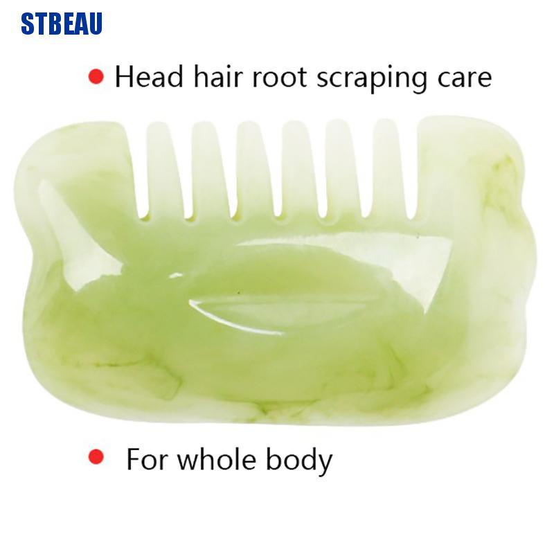 1 Dụng Cụ Cạo Mát Xa Mặt Và Cơ Thể Bằng Resin Tự Nhiên An Toàn Cho Sức Khỏe