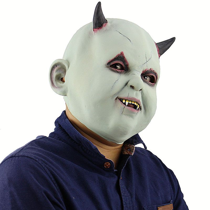 Mặt Nạ Hóa Trang halloween Bằng latex Hình Chú Hề Độc Đáo