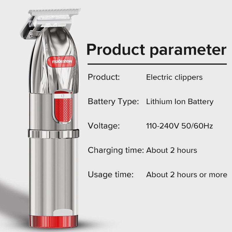 Tông Đơ Ubeator Cắt Tóc Chuyên Nghiệp Pin Lithium 1400mAh