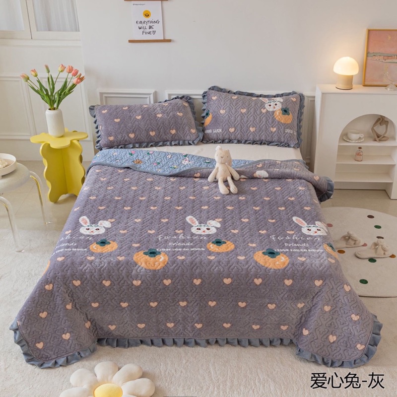 Chăn tuyết sữa nỉ nhung đắp điều hoà,mềm nỉ nhung mềm mịn kt 2mx2m