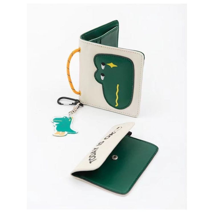 Hàng Mới Về Mới Ví Da PU Ngắn Nhiều Ngăn Đựng Thẻ Họa Tiết Hoạt Hình Dễ Thương Chất Lượng Cao Ruosu Hàng Mới 2022