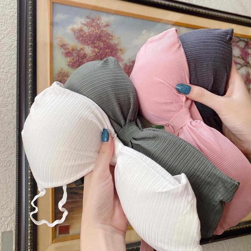 Áo lót baza xoắn nơ ngực