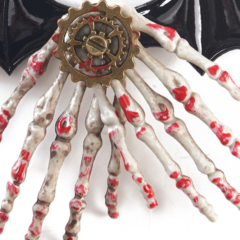 Ghim Cài Áo Hình Bộ Xương Bàn Tay Phong Cách Gothic Cá Tính