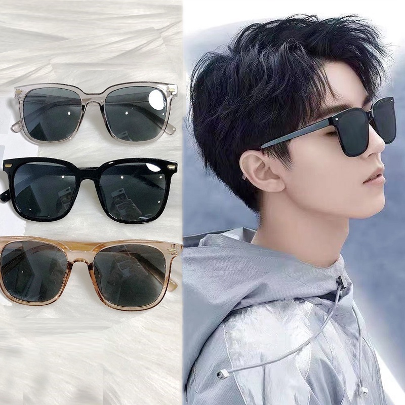 Kính Mát Gọng Vuông Phong Cách Retro Thời Trang Đường Phố Hàn Quốc