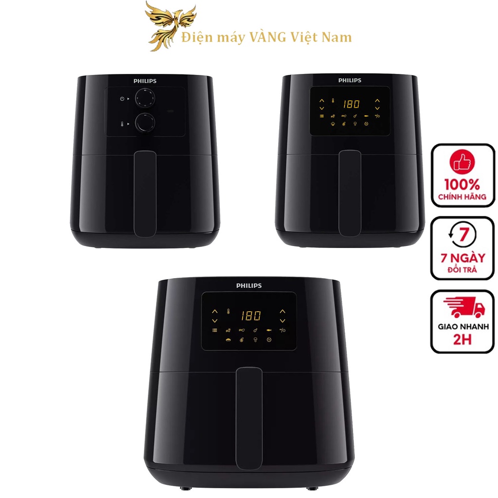 Nồi chiên không dầu Philips HD9200 HD9252 HD9270 - Hàng chính hãng bảo hành 2 năm