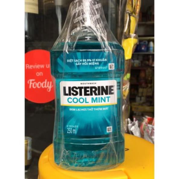 Nước Súc Miệng Listerine Bạc Hà Cool Mint Chai 250ml