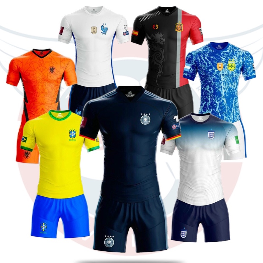Bộ quần áo bóng đá các đội tuyển quốc gia WC 2022 - Bộ đồ bóng đá đẹp SIEU HOT