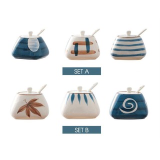 Bộ đựng gia vị bằng sứ cao cấp