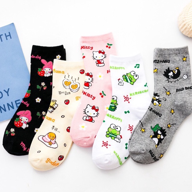 Bộ tất kitty cao cổ họa tiết kute