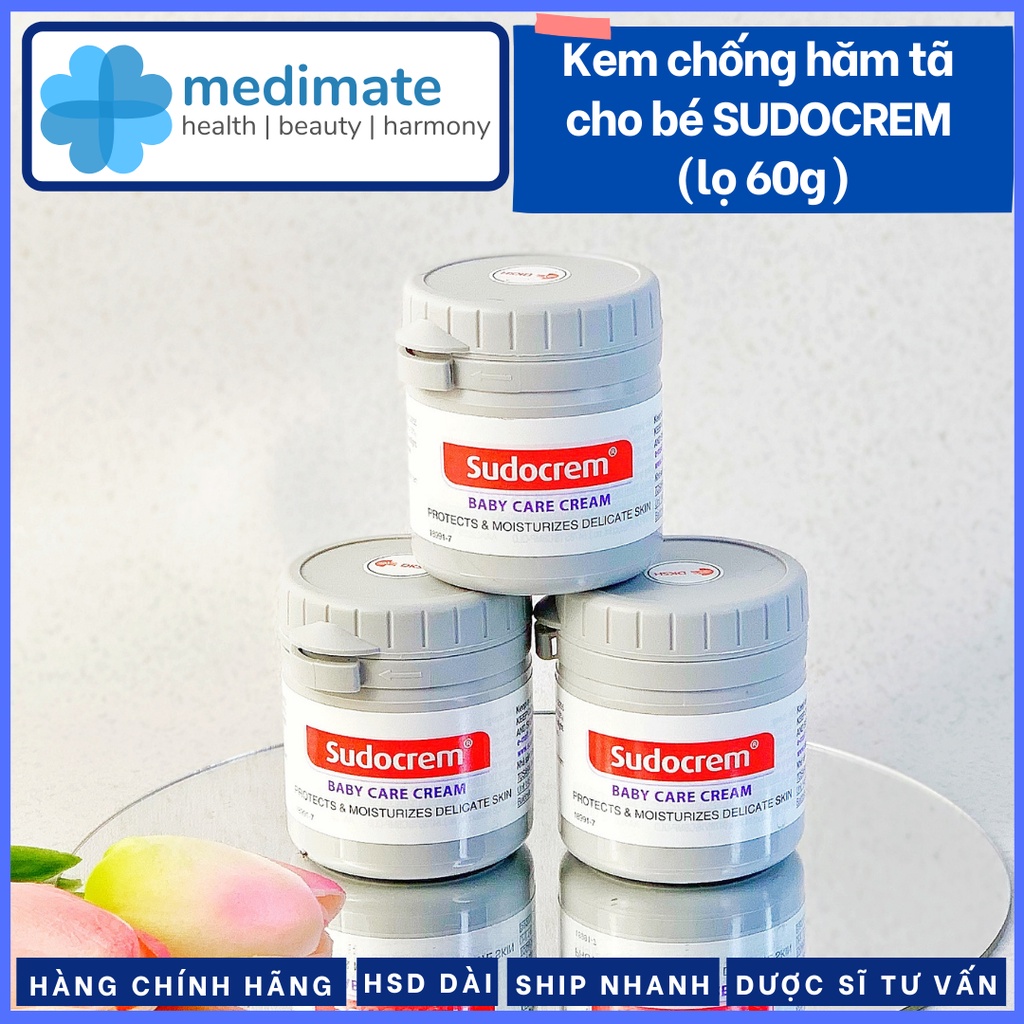 Kem chống hăm tã cho bé SUDOCREM Baby Care Cream (lọ 60g)