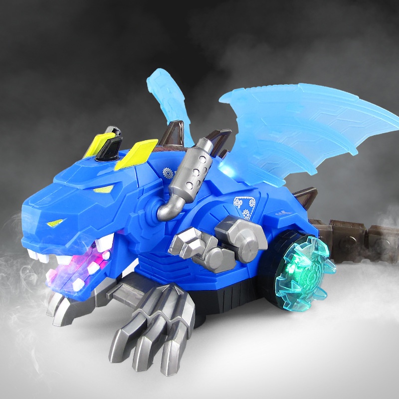 Đèn Lồng Khủng Long Đuôi Dài Chạy Pin Có Nhạc Đèn Phát Sáng Cho Bé Chơi Trung Thu