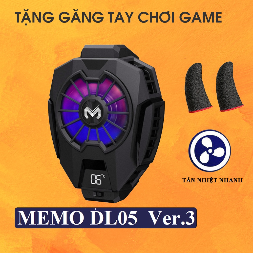 Quạt tản nhiệt Memo DL05 Qstore, Quạt tản nhiệt Game cho điện thoại Cực Xịn