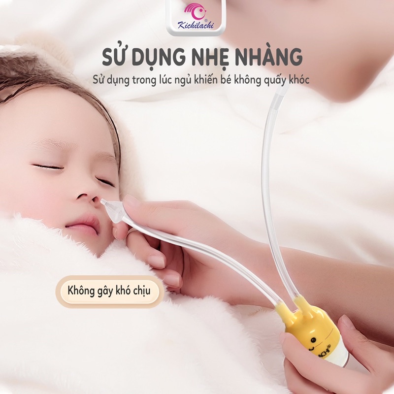 Dụng cụ hút mũi cho bé, dụng cụ hút mũi Kichilachi vệ sinh mũi sạch sẽ không gây đau cho bé-ShopMeKhoai