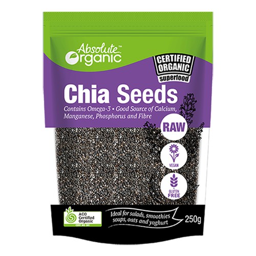 [Combo 2]- hạt chia Úc Tím Nhập khẩu- Organic chia seed - [Bịch 250g]  RÂT TỐT CHO THAI PHỤ-Date 2023