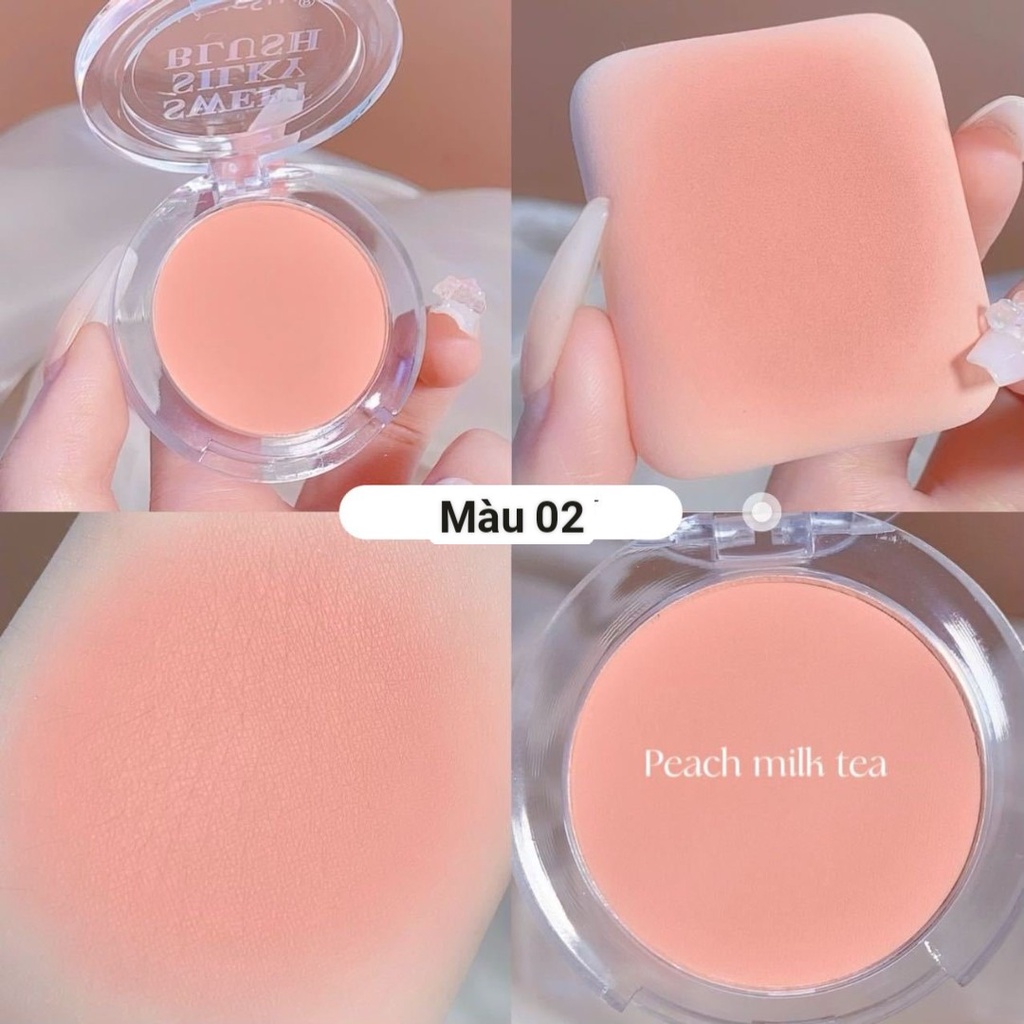 Phấn Má Hồng Langsha Sweet  Mềm Mượt Trang Điểm Tông Nude Tự Nhiên