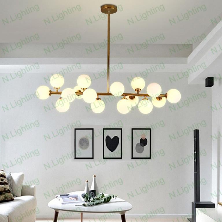 Đèn led thả trang trí bàn ăn, phòng khách - Đèn chùm led trang trí hiện đại - Đèn trang trí