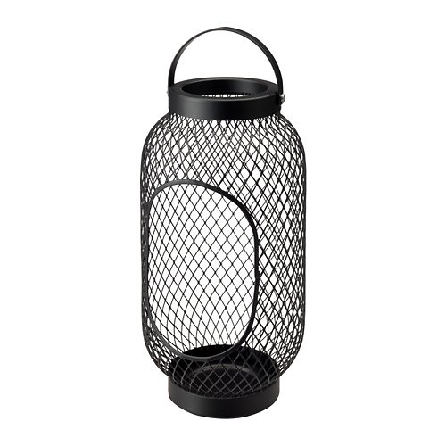 Lồng Nến Màu Đen TOPPIG IKEA