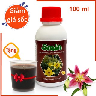 Chế phẩm acid amin Smin hoa kiểng 100ml - Tặng cốc đo