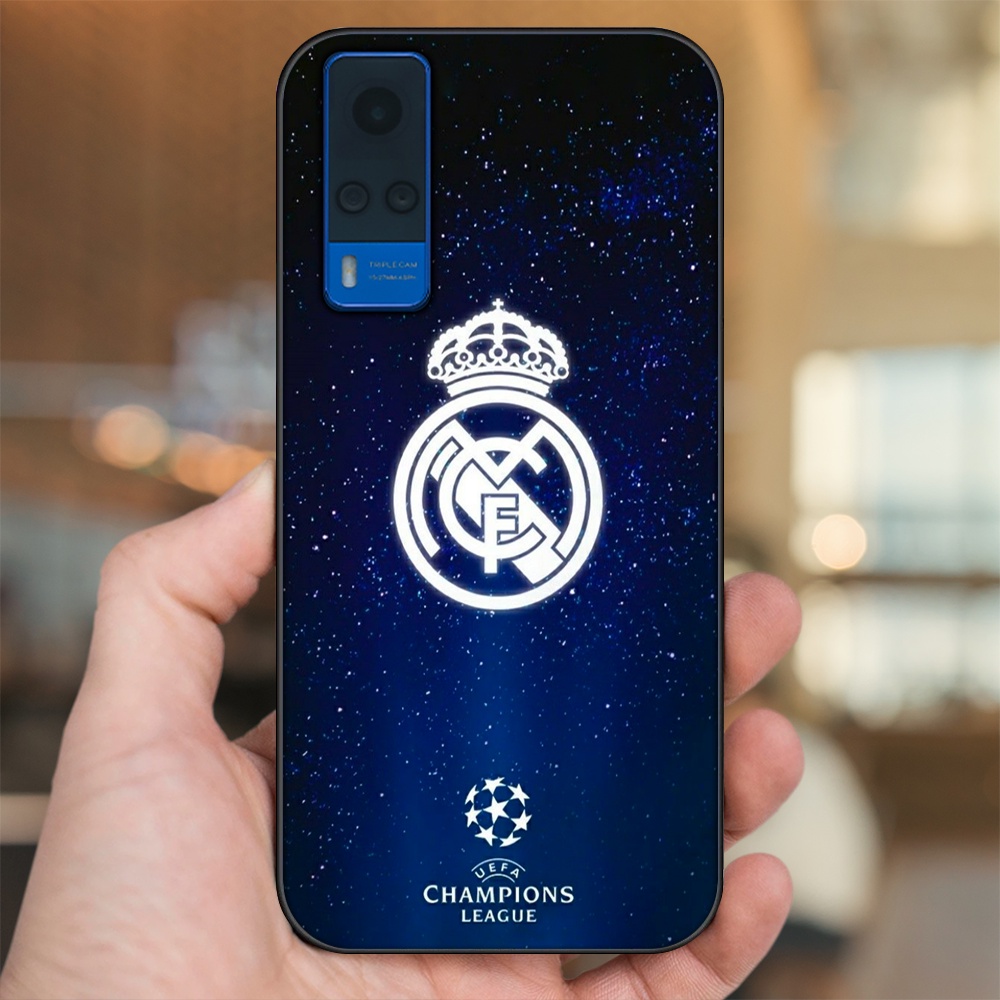 Ốp lưng Vivo Y51 2020, Y53s viền đen in hình Real Madrid