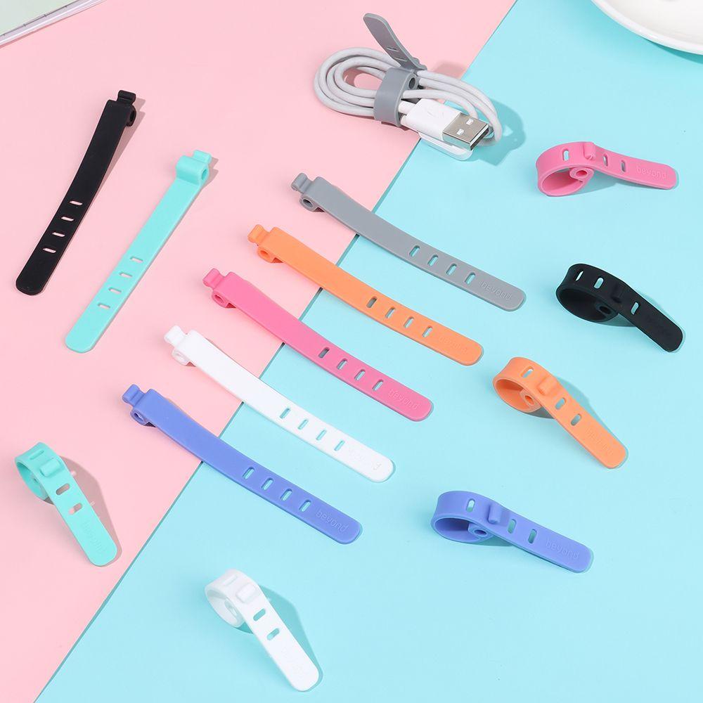 BTLIMER Bộ 5 Dây Buộc Tai Nghe 4 Lỗ Tiện Lợi