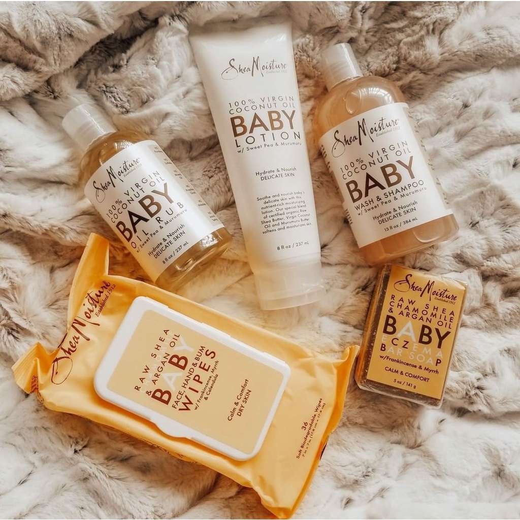 Sữa Tắm Gội Shea Moisture Baby Dầu Dừa Nguyên Chất Chai 384ML