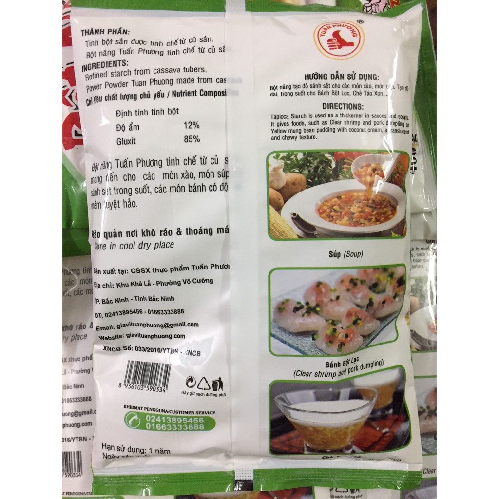 Bột Năng Hiệu Tuấn Phương Loại 400gr