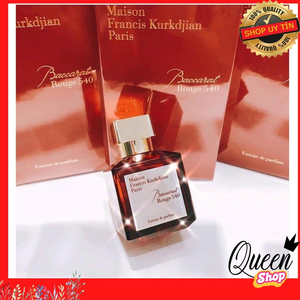 QUÀ TẶNG 50K| Nước hoa Dubai nội địa Maison Baroque rouge extrait Baccarat Rouge 540 Hương sang trọng sắc sảo, ngọt ngào
