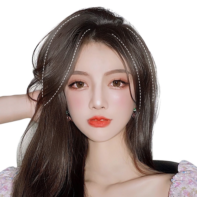 CREST Bộ Tóc Giả Dày Không Cần Dùng Keo Dán Dành Cho Nữ