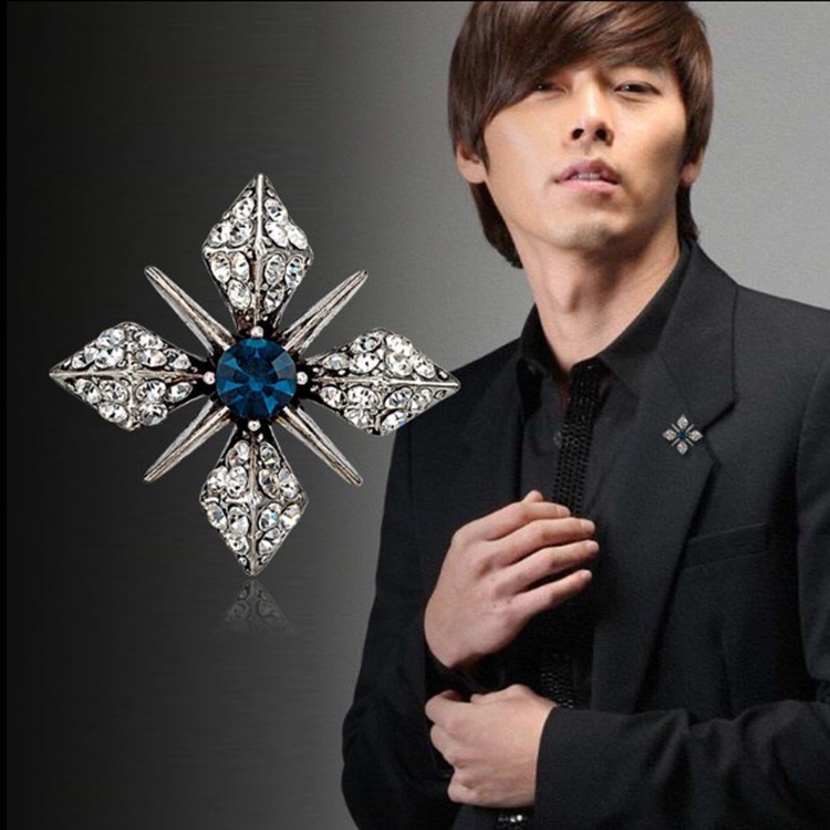 Ghim cài áo Vest Nam,Ghim Cài Áo Hình Thánh Giá Thời Trang Dành Cho Nam