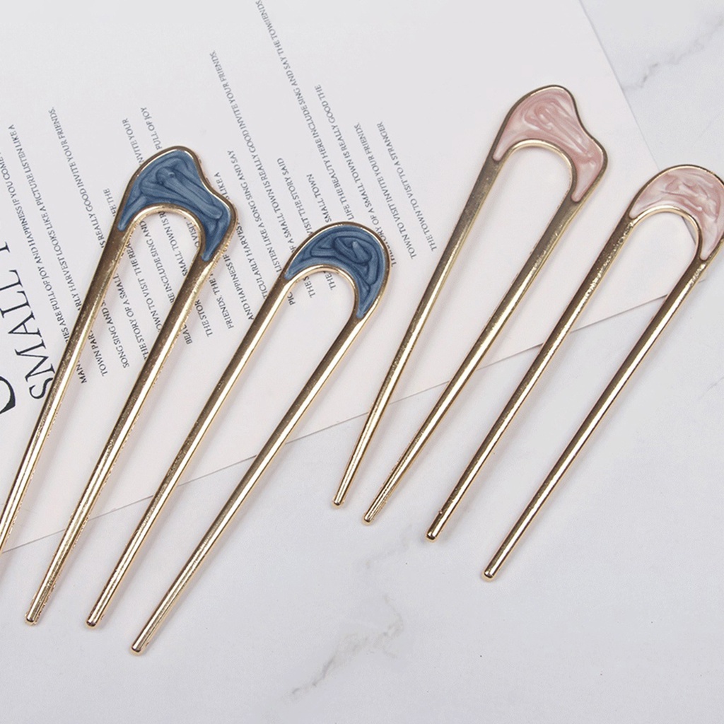 Trâm Cài Tóc Hình Chữ U Bằng Sắt Thời Trang